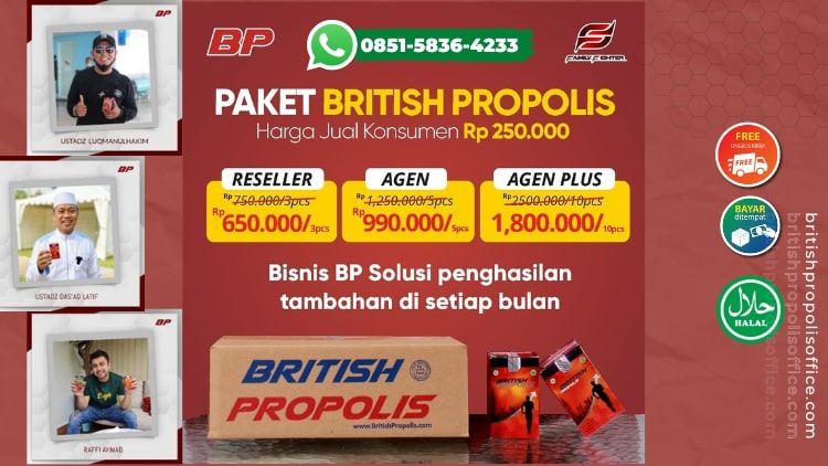 HARGA BRITISH PROPOLIS SEMEDANG LANDAK | 085158364233